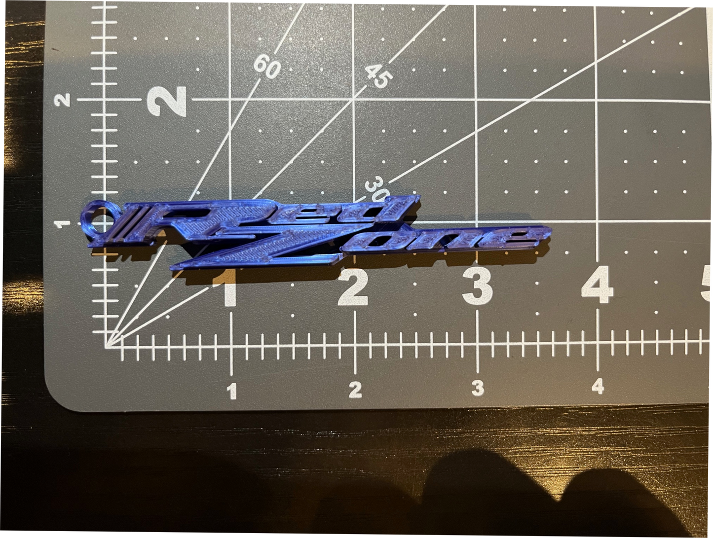 Custom 3D Printed RedZone Keychains