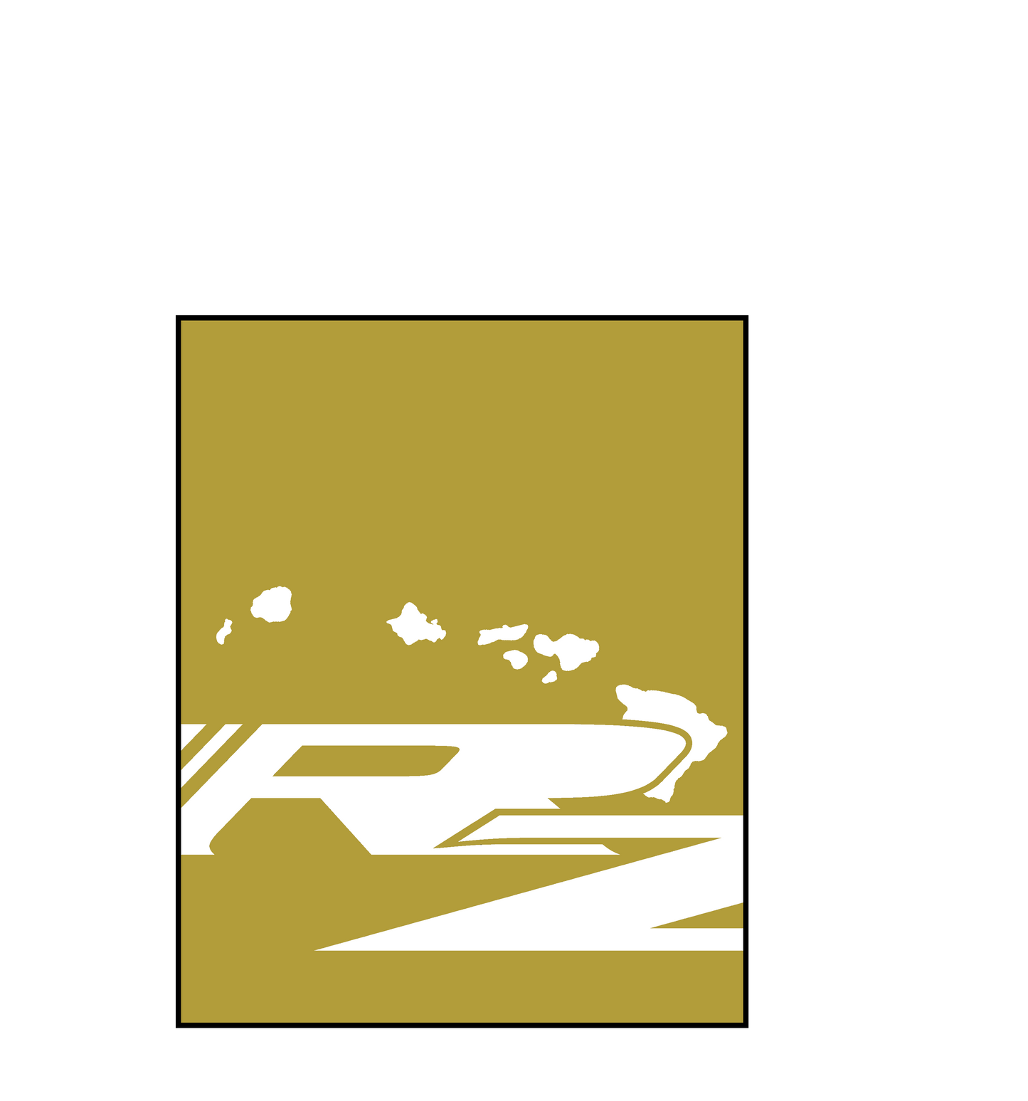 Redzone Hawaii Square Decal - 3"