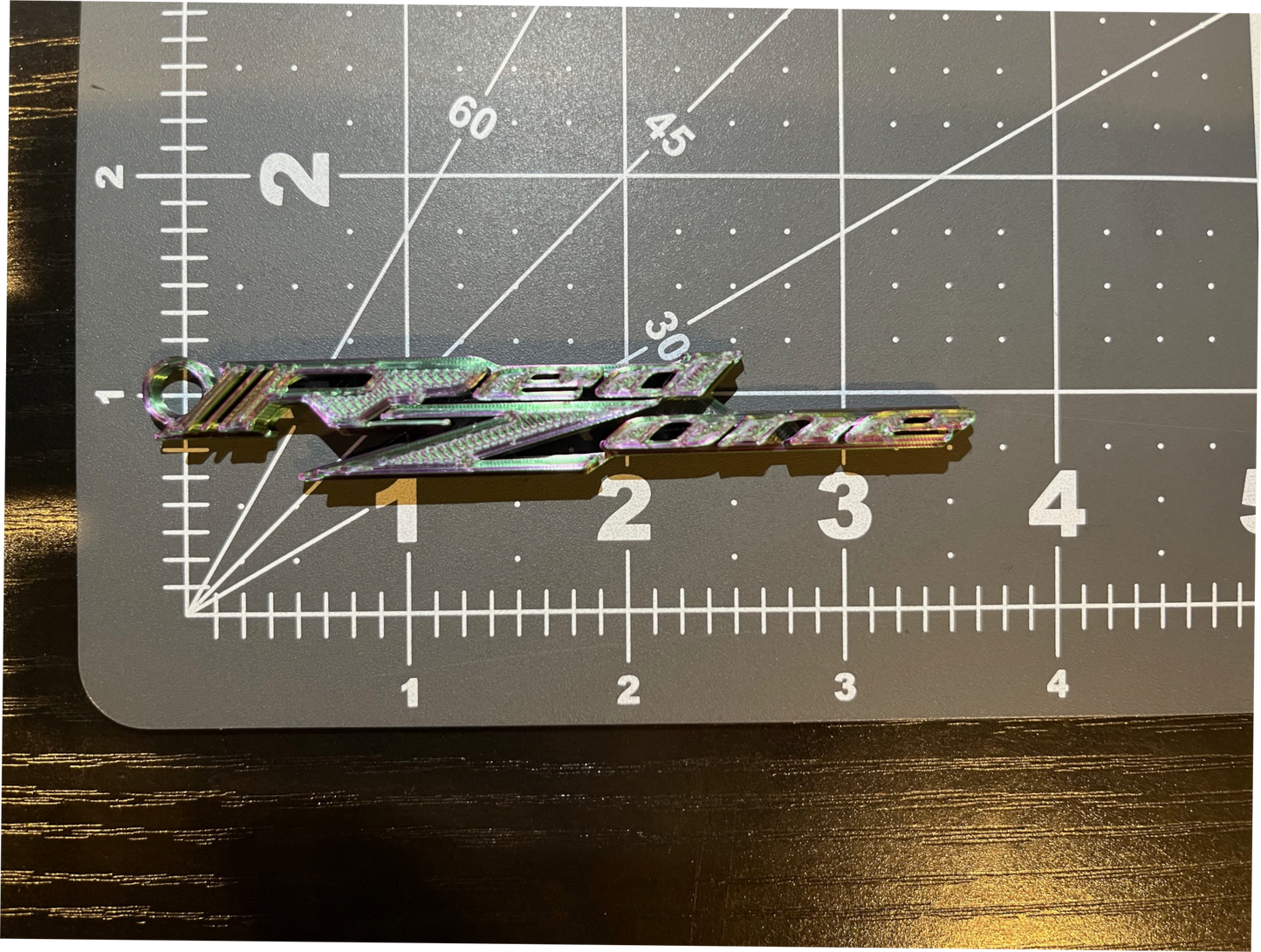 Custom 3D Printed RedZone Keychains