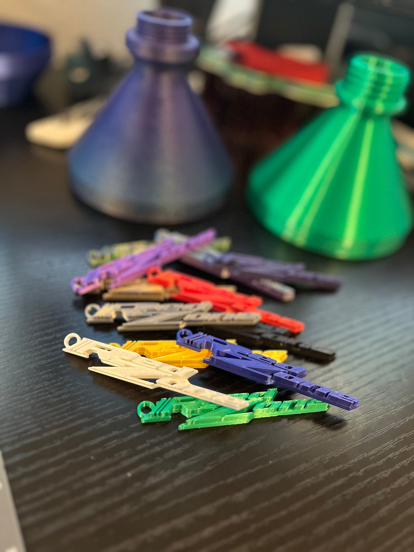 Custom 3D Printed RedZone Keychains