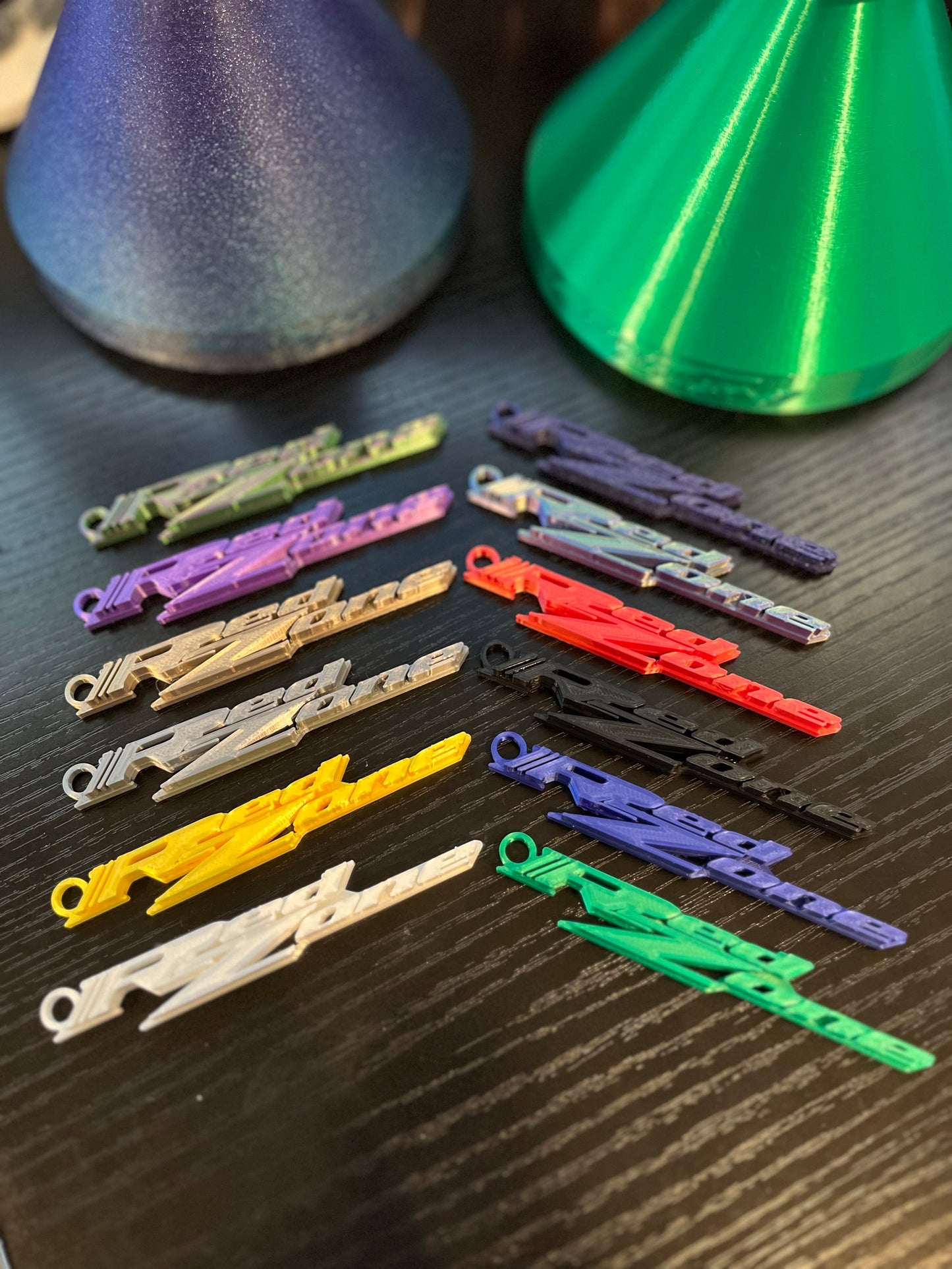 Custom 3D Printed RedZone Keychains