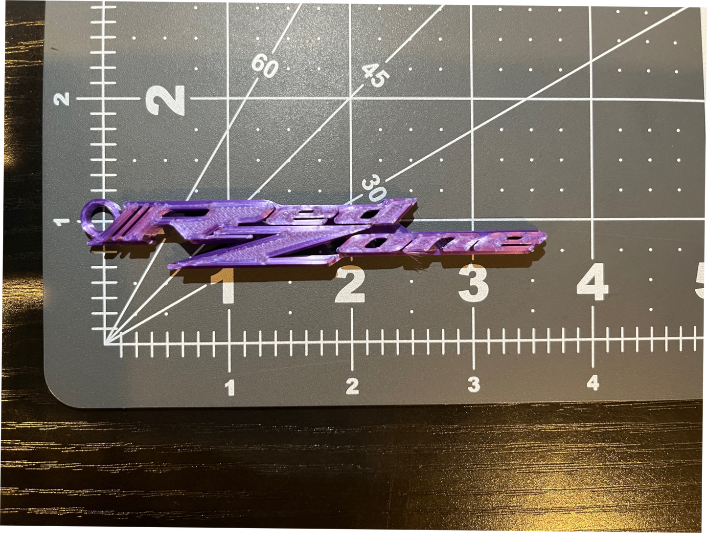 Custom 3D Printed RedZone Keychains