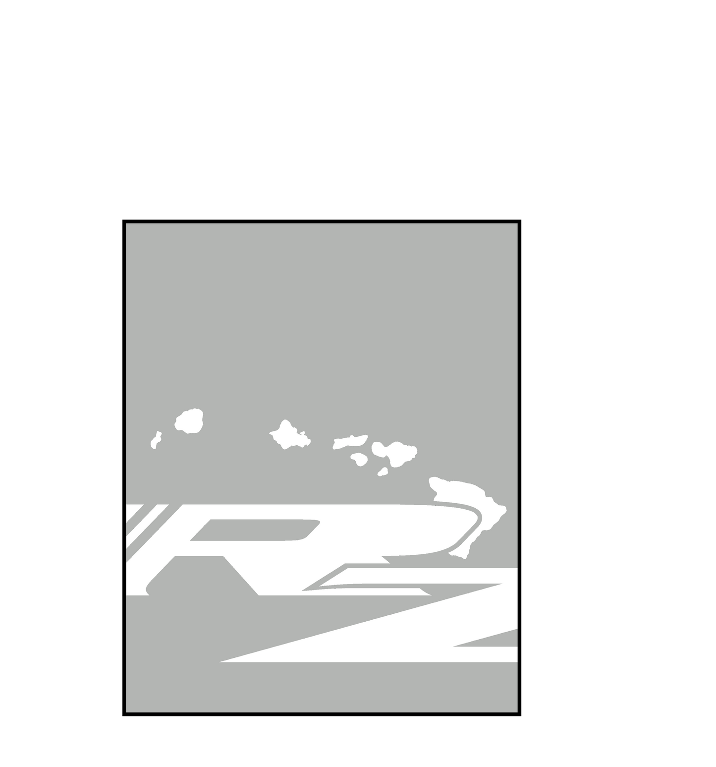 Redzone Hawaii Square Decal - 3"