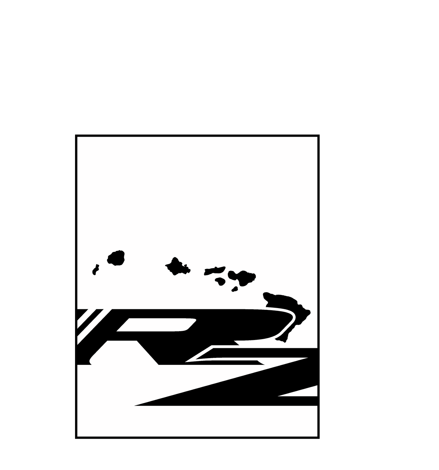 Redzone Hawaii Square Decal - 3"