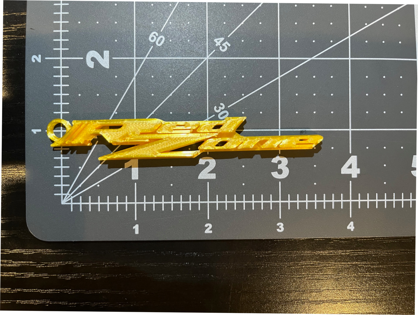 Custom 3D Printed RedZone Keychains