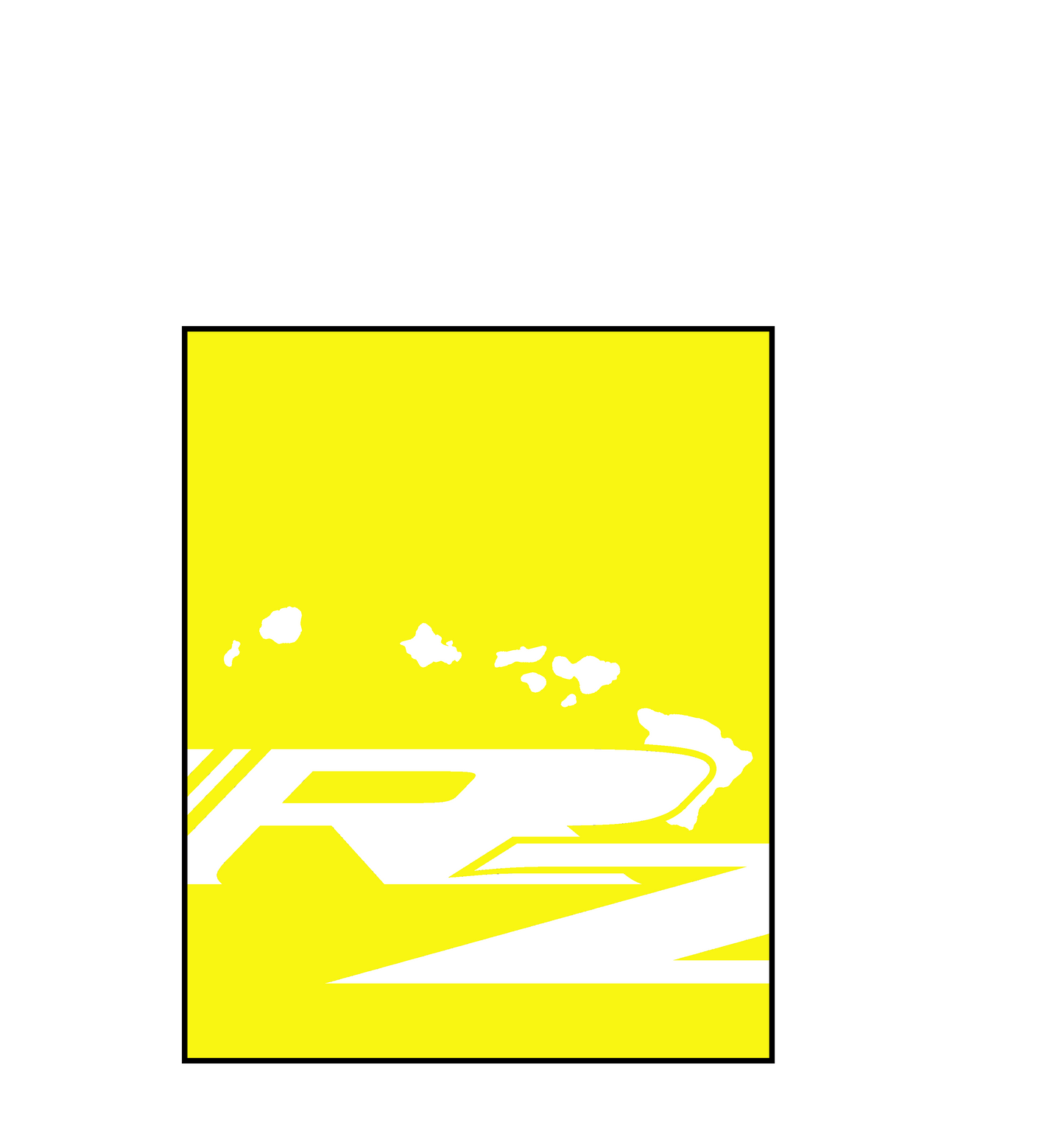Redzone Hawaii Square Decal - 3"
