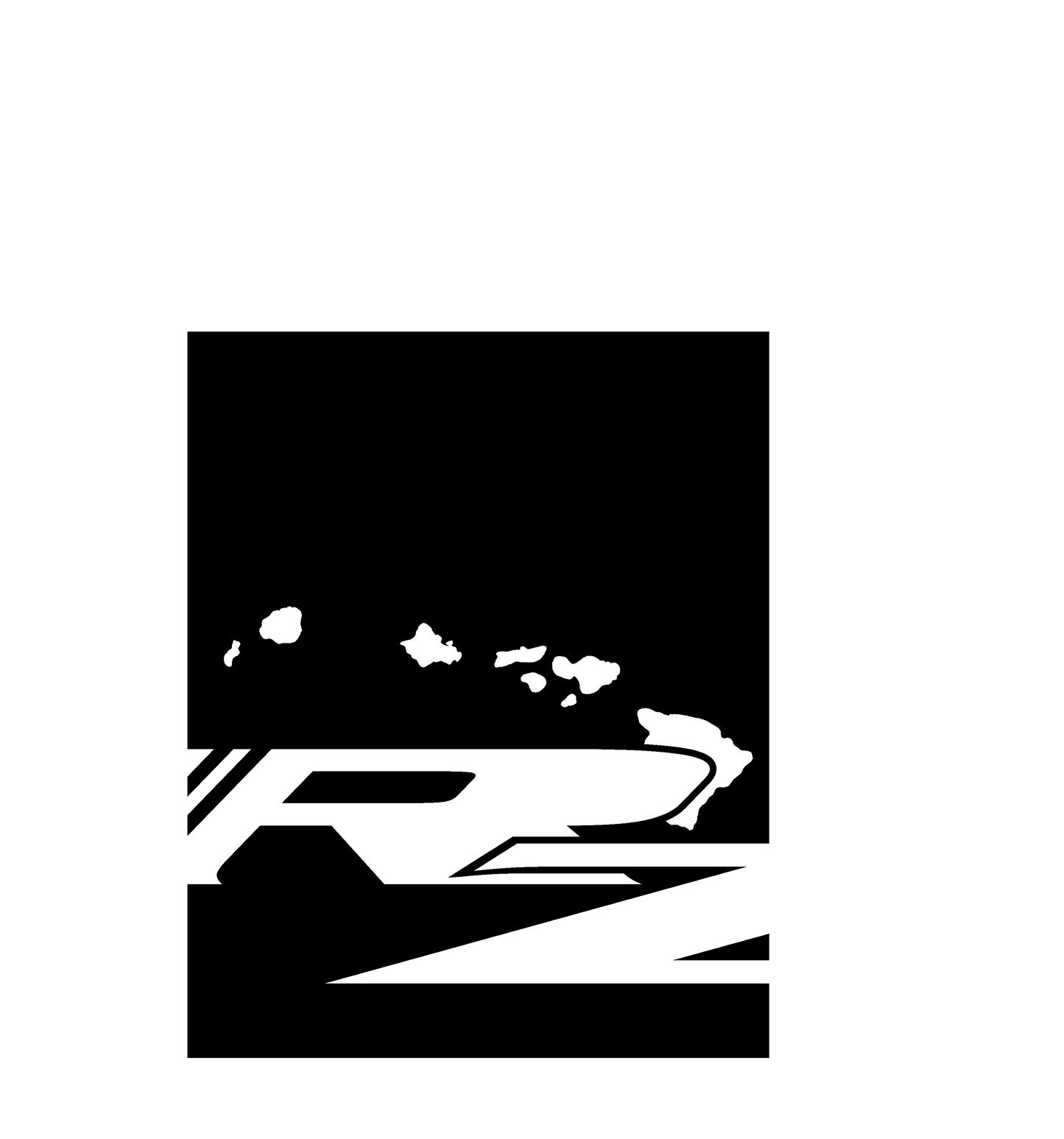 Redzone Hawaii Square Decal - 3"
