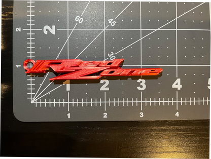 Custom 3D Printed RedZone Keychains