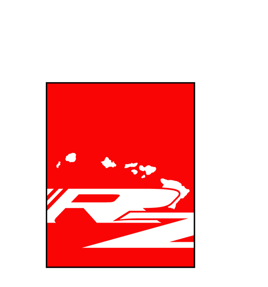 Redzone Hawaii Square Decal - 3"